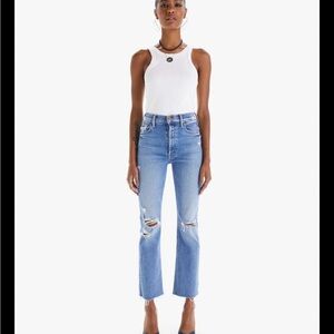 MOTHER Light Blue Ankle Jeans